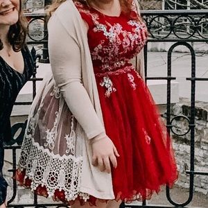 Beaded Homecoming Dress